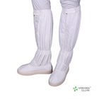 Lint Free ESD Cleanroom Shoes , Anti Static Esd Rated Boots Long Height Safety