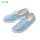 Pharmaceutical ESD Cleanroom Shoes Lint Free Easy Cleaning With Textile Lining